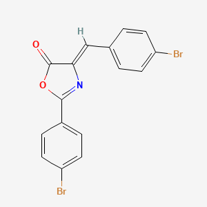 5(4H)-oxazolone, 2-(4-bromophenyl)-4-[(4-bromophenyl)methylene]-, (4Z)-