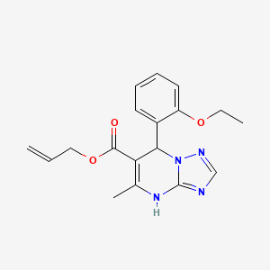 Prop-2-en-1-yl 7-(2-ethoxyphenyl)-5-methyl-4,7-dihydro[1,2,4]triazolo[1,5-a]pyrimidine-6-carboxylate