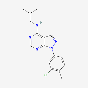 1-(3-chloro-4-methylphenyl)-N-(2-methylpropyl)-1H-pyrazolo[3,4-d]pyrimidin-4-amine