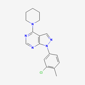 1-(3-chloro-4-methylphenyl)-4-(piperidin-1-yl)-1H-pyrazolo[3,4-d]pyrimidine