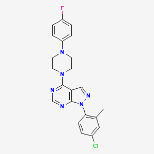 1-(4-chloro-2-methylphenyl)-4-[4-(4-fluorophenyl)piperazin-1-yl]-1H-pyrazolo[3,4-d]pyrimidine