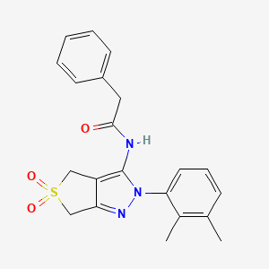 N-(2-(2,3-dimethylphenyl)-5,5-dioxido-4,6-dihydro-2H-thieno[3,4-c]pyrazol-3-yl)-2-phenylacetamide