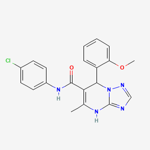 N-(4-chlorophenyl)-7-(2-methoxyphenyl)-5-methyl-4,7-dihydro[1,2,4]triazolo[1,5-a]pyrimidine-6-carboxamide