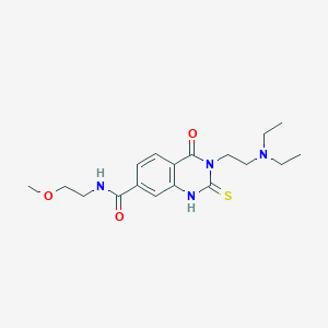 3-(2-(diethylamino)ethyl)-N-(2-methoxyethyl)-4-oxo-2-thioxo-1,2,3,4-tetrahydroquinazoline-7-carboxamide