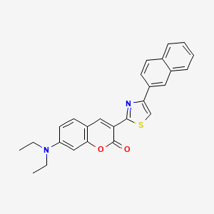 7-(diethylamino)-3-[4-(naphthalen-2-yl)-1,3-thiazol-2-yl]-2H-chromen-2-one