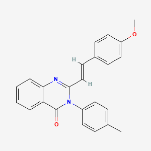 2-[(E)-2-(4-methoxyphenyl)ethenyl]-3-(4-methylphenyl)quinazolin-4(3H)-one