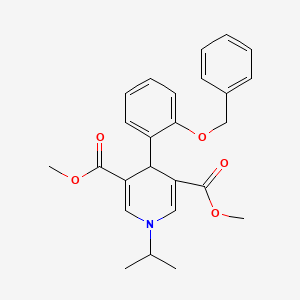 Dimethyl 4-[2-(benzyloxy)phenyl]-1-(propan-2-yl)-1,4-dihydropyridine-3,5-dicarboxylate