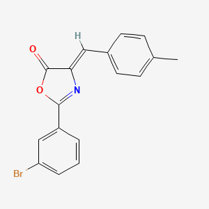 molecular formula C17H12BrNO2 B11218410 (4Z)-2-(3-bromophenyl)-4-(4-methylbenzylidene)-1,3-oxazol-5(4H)-one 