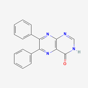 molecular formula C18H12N4O B11218416 6,7-Diphenylpteridin-4-ol CAS No. 24863-39-6