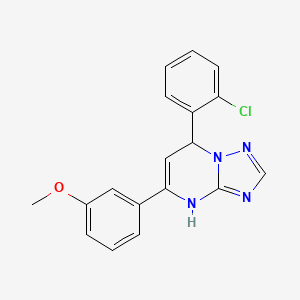 7-(2-Chlorophenyl)-5-(3-methoxyphenyl)-3,7-dihydro[1,2,4]triazolo[1,5-a]pyrimidine