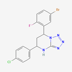 7-(5-Bromo-2-fluorophenyl)-5-(4-chlorophenyl)-4,5,6,7-tetrahydrotetrazolo[1,5-a]pyrimidine