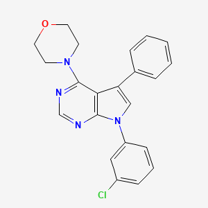 7-(3-chlorophenyl)-4-(morpholin-4-yl)-5-phenyl-7H-pyrrolo[2,3-d]pyrimidine