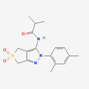 N-[2-(2,4-dimethylphenyl)-5,5-dioxido-2,6-dihydro-4H-thieno[3,4-c]pyrazol-3-yl]-2-methylpropanamide