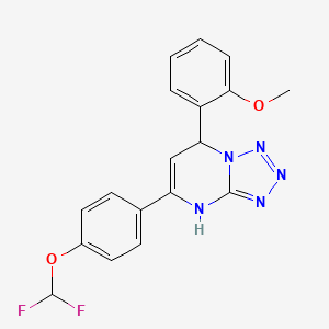 5-[4-(Difluoromethoxy)phenyl]-7-(2-methoxyphenyl)-4,7-dihydrotetrazolo[1,5-a]pyrimidine