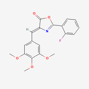 (4Z)-2-(2-fluorophenyl)-4-(3,4,5-trimethoxybenzylidene)-1,3-oxazol-5(4H)-one