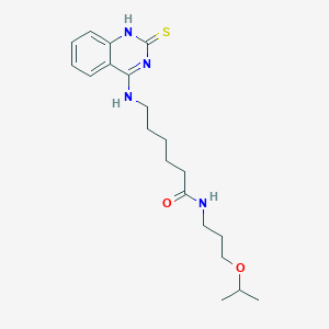 N-(3-isopropoxypropyl)-6-((2-thioxo-1,2-dihydroquinazolin-4-yl)amino)hexanamide