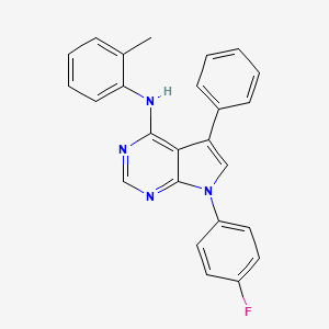 7-(4-fluorophenyl)-N-(2-methylphenyl)-5-phenyl-7H-pyrrolo[2,3-d]pyrimidin-4-amine