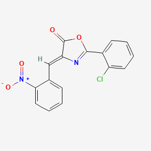 (4Z)-2-(2-chlorophenyl)-4-(2-nitrobenzylidene)-1,3-oxazol-5(4H)-one