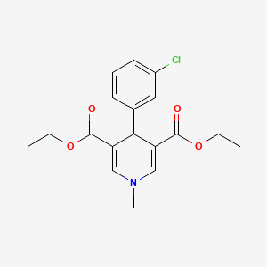 Diethyl 4-(3-chlorophenyl)-1-methyl-1,4-dihydropyridine-3,5-dicarboxylate