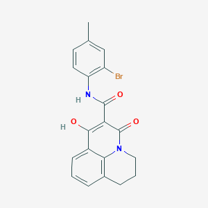 N-(2-bromo-4-methylphenyl)-7-hydroxy-5-oxo-2,3-dihydro-1H,5H-pyrido[3,2,1-ij]quinoline-6-carboxamide