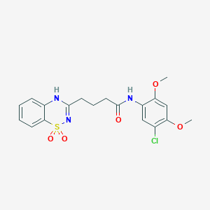 N-(5-chloro-2,4-dimethoxyphenyl)-4-(1,1-dioxo-2H-1lambda6,2,4-benzothiadiazin-3-yl)butanamide