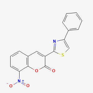 8-nitro-3-(4-phenyl-1,3-thiazol-2-yl)-2H-chromen-2-one