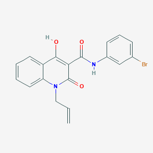 1-allyl-N-(3-bromophenyl)-4-hydroxy-2-oxo-1,2-dihydro-3-quinolinecarboxamide