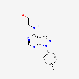 1-(3,4-dimethylphenyl)-N-(2-methoxyethyl)-1H-pyrazolo[3,4-d]pyrimidin-4-amine