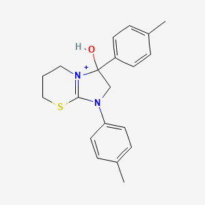 3-hydroxy-1,3-bis(4-methylphenyl)-2,3,6,7-tetrahydro-5H-imidazo[2,1-b][1,3]thiazin-1-ium