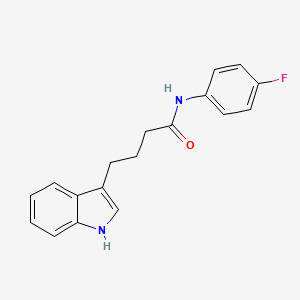 molecular formula C18H17FN2O B11219061 N-(4-fluorophenyl)-4-(1H-indol-3-yl)butanamide CAS No. 313550-47-9