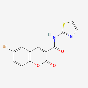 6-bromo-2-oxo-N-(1,3-thiazol-2-yl)-2H-chromene-3-carboxamide