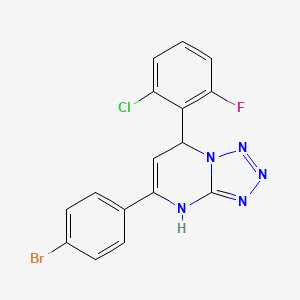 5-(4-Bromophenyl)-7-(2-chloro-6-fluorophenyl)-3,7-dihydrotetrazolo[1,5-a]pyrimidine