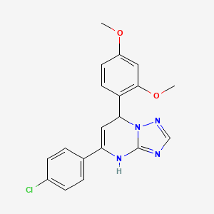 5-(4-Chlorophenyl)-7-(2,4-dimethoxyphenyl)-4,7-dihydro[1,2,4]triazolo[1,5-a]pyrimidine