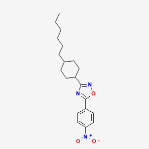 3-(4-Hexylcyclohexyl)-5-(4-nitrophenyl)-1,2,4-oxadiazole