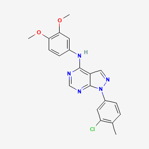 1-(3-chloro-4-methylphenyl)-N-(3,4-dimethoxyphenyl)-1H-pyrazolo[3,4-d]pyrimidin-4-amine