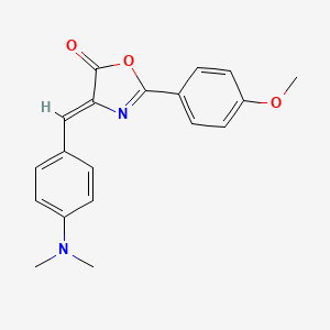 molecular formula C19H18N2O3 B11219127 (4Z)-4-[4-(dimethylamino)benzylidene]-2-(4-methoxyphenyl)-1,3-oxazol-5(4H)-one 