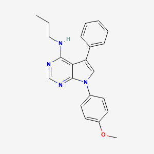 7-(4-methoxyphenyl)-5-phenyl-N-propyl-7H-pyrrolo[2,3-d]pyrimidin-4-amine