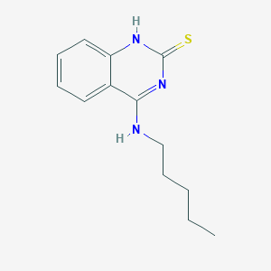 molecular formula C13H17N3S B11219161 4-(pentylamino)quinazoline-2(1H)-thione 