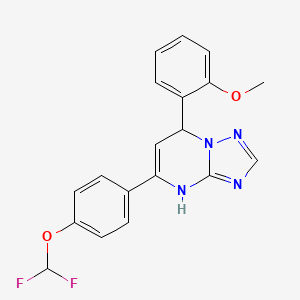 5-[4-(Difluoromethoxy)phenyl]-7-(2-methoxyphenyl)-4,7-dihydro[1,2,4]triazolo[1,5-a]pyrimidine