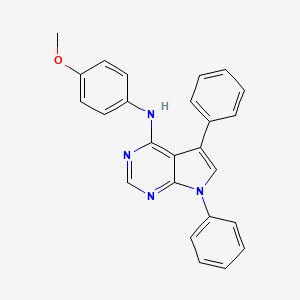 N-(4-methoxyphenyl)-5,7-diphenyl-7H-pyrrolo[2,3-d]pyrimidin-4-amine