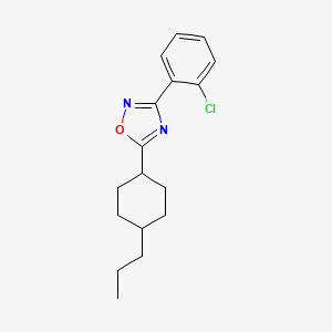 3-(2-Chlorophenyl)-5-(4-propylcyclohexyl)-1,2,4-oxadiazole