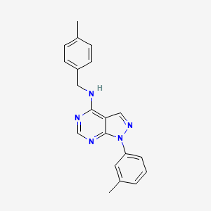 1-(3-methylphenyl)-N-[(4-methylphenyl)methyl]-1H-pyrazolo[3,4-d]pyrimidin-4-amine