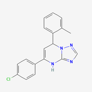 5-(4-Chlorophenyl)-7-(2-methylphenyl)-4,7-dihydro[1,2,4]triazolo[1,5-a]pyrimidine