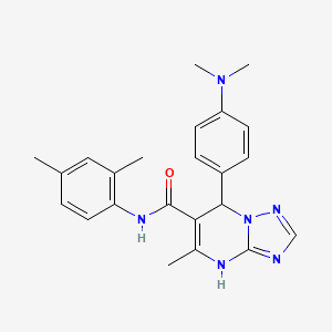 7-[4-(dimethylamino)phenyl]-N-(2,4-dimethylphenyl)-5-methyl-4,7-dihydro[1,2,4]triazolo[1,5-a]pyrimidine-6-carboxamide