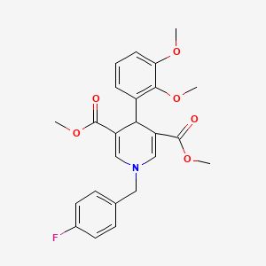 Dimethyl 4-(2,3-dimethoxyphenyl)-1-(4-fluorobenzyl)-1,4-dihydropyridine-3,5-dicarboxylate