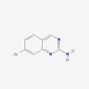 molecular formula C8H6BrN3 B112193 7-溴喹唑啉-2-胺 CAS No. 190274-15-8
