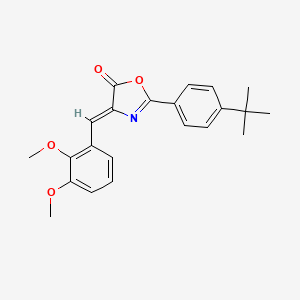 (4Z)-2-(4-tert-butylphenyl)-4-(2,3-dimethoxybenzylidene)-1,3-oxazol-5(4H)-one