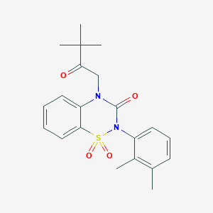 4-(3,3-dimethyl-2-oxobutyl)-2-(2,3-dimethylphenyl)-2H-1,2,4-benzothiadiazin-3(4H)-one 1,1-dioxide