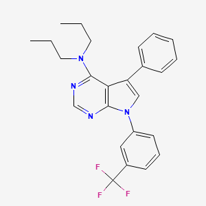 5-phenyl-N,N-dipropyl-7-[3-(trifluoromethyl)phenyl]-7H-pyrrolo[2,3-d]pyrimidin-4-amine