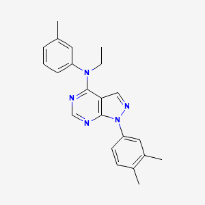 1-(3,4-dimethylphenyl)-N-ethyl-N-(3-methylphenyl)-1H-pyrazolo[3,4-d]pyrimidin-4-amine